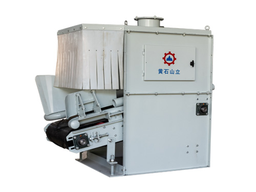 Closed type unloading machine